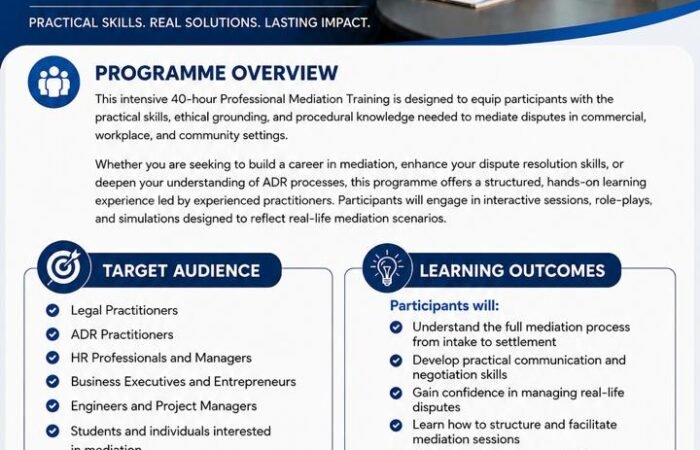 Mediation Training 2026